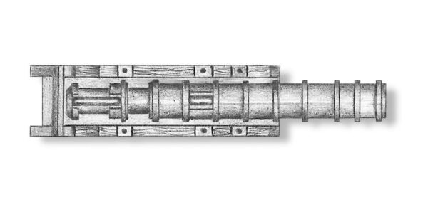 Spanish Cannons and Carriages 22mm