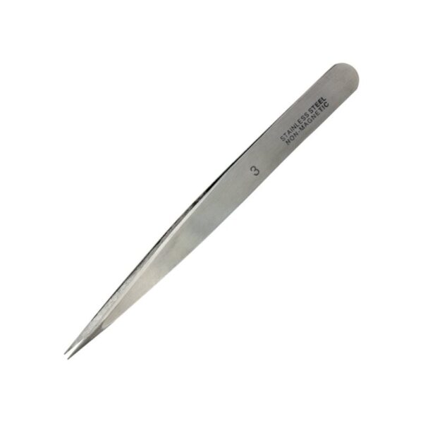 Fine Stainless Steel Tweezers (120mm)