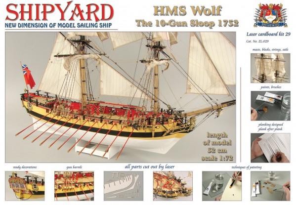 HMS Wolf, 1754 1:72