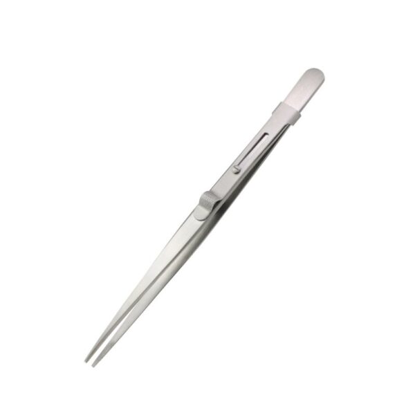 Fine Serrated Locking Tweezers